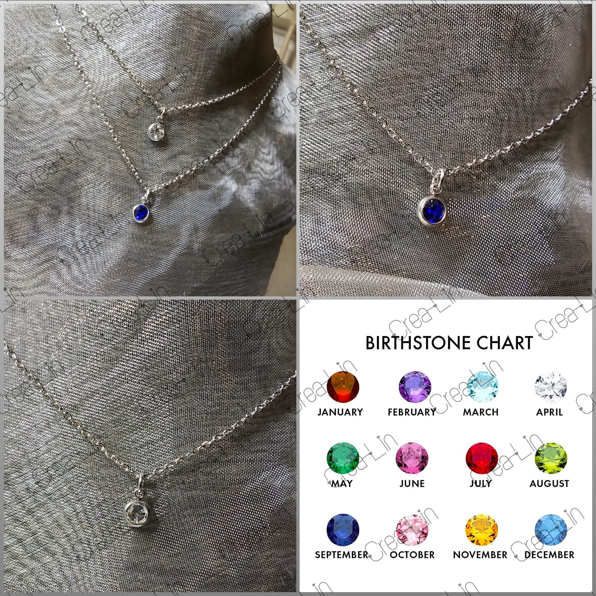 Ketting met geboortesteen
