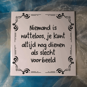 humor niemand is nutteloos